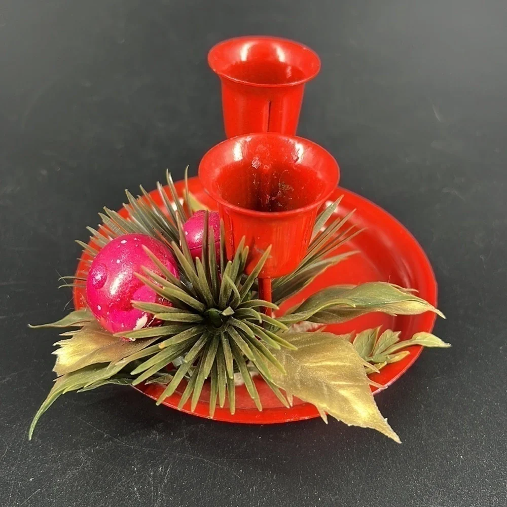 Vintage Enamel Candle Holder